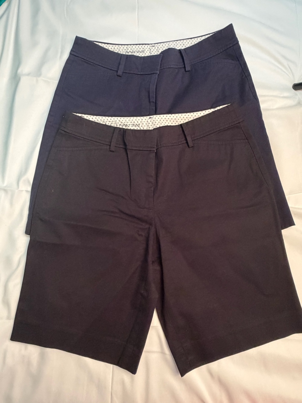 Talbots Women's Navy and Black Bermuda Shorts Duo